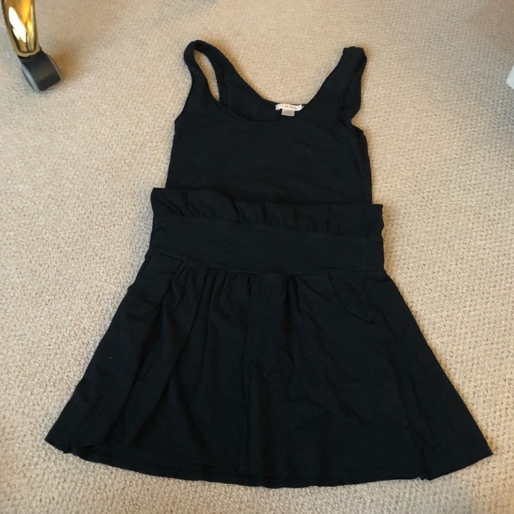 Black cotton skirt dress